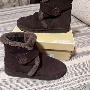 Michael Kors Brown Suede Boots